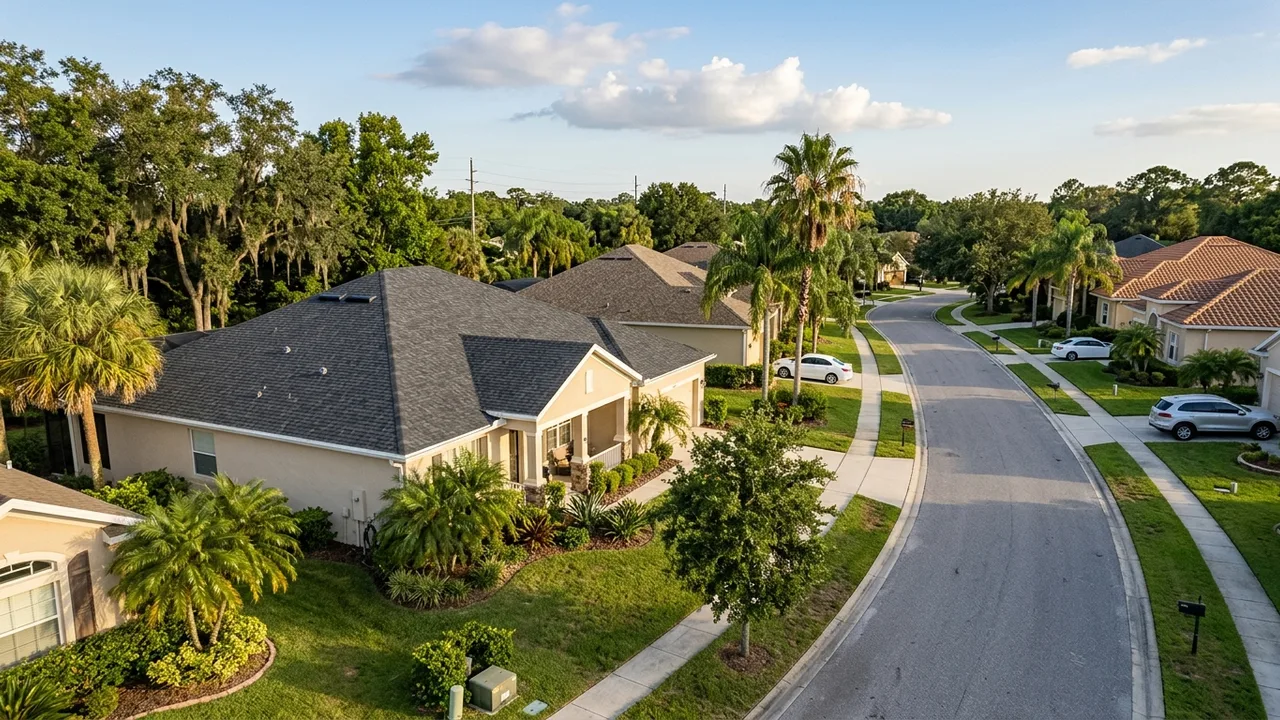 Roofing on a Sarasota home in Bee Ridge